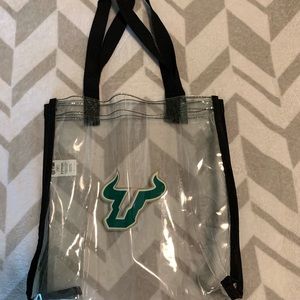 USF see through, vinyl bag to get into the stadium.